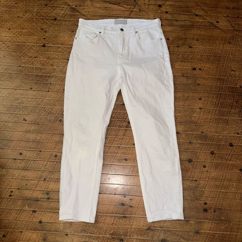 Everlane straight leg white size 30 sustainable jeans - Picture 1 of 5